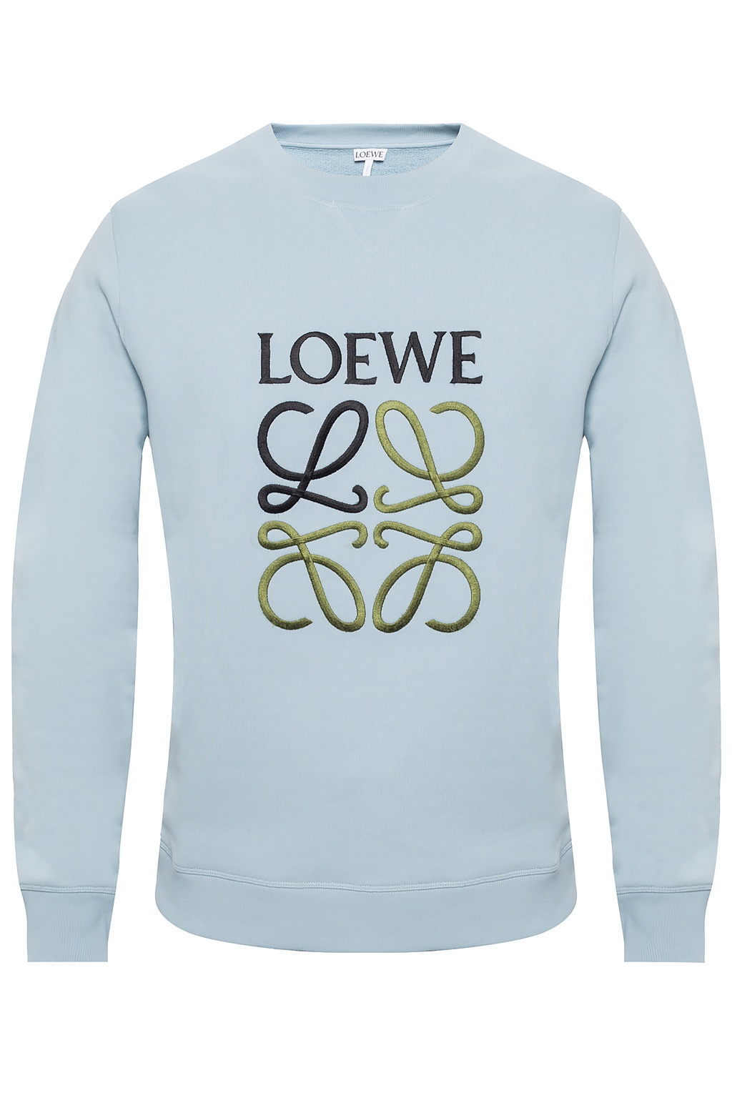 Loewe Men's Embroidered Logo Sweatshirt in Black Loewe